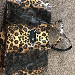 Guess leopard tote